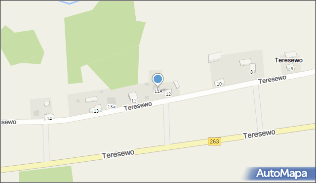 Teresewo, Teresewo, 11A, mapa Teresewo