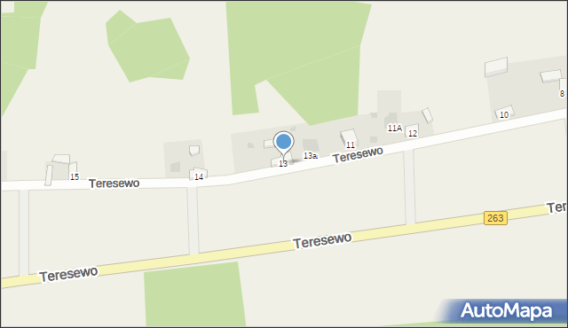 Teresewo, Teresewo, 13, mapa Teresewo