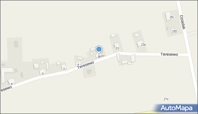 Teresewo, Teresewo, 16, mapa Teresewo