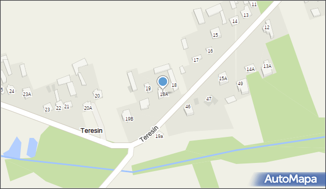 Teresin, Teresin, 18A, mapa Teresin