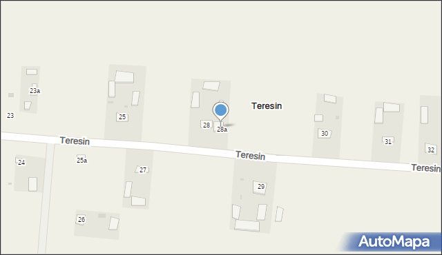 Teresin, Teresin, 28a, mapa Teresin