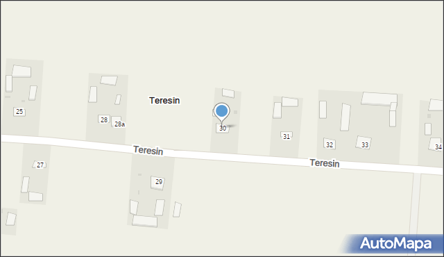 Teresin, Teresin, 30, mapa Teresin