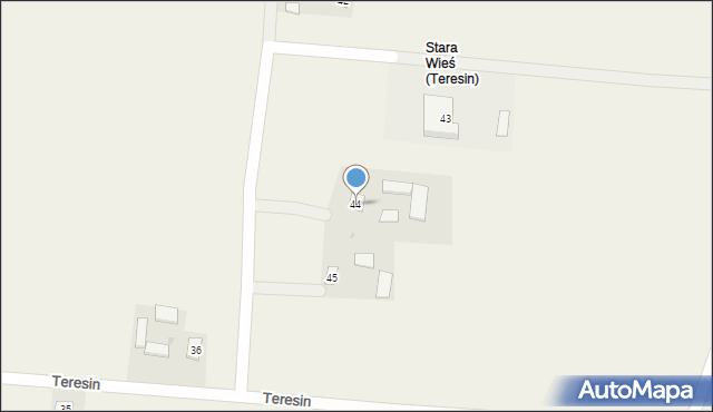 Teresin, Teresin, 44, mapa Teresin