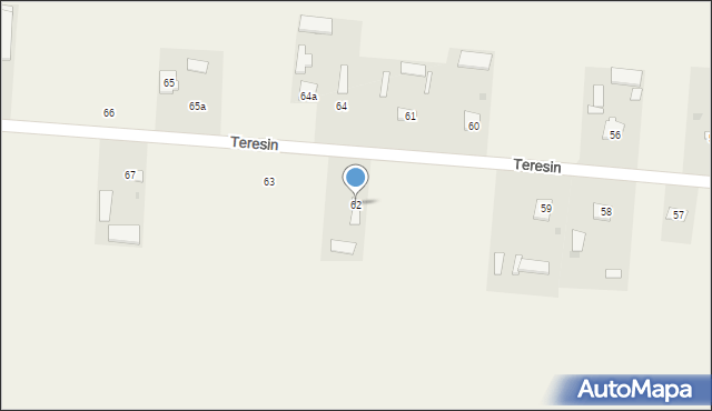 Teresin, Teresin, 62, mapa Teresin