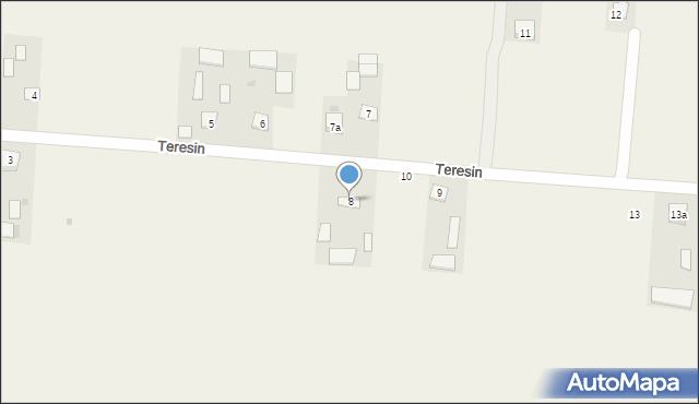 Teresin, Teresin, 8, mapa Teresin