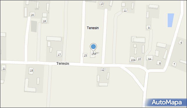 Teresin, Teresin, 15A, mapa Teresin