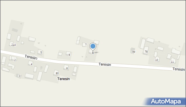 Teresin, Teresin, 9, mapa Teresin