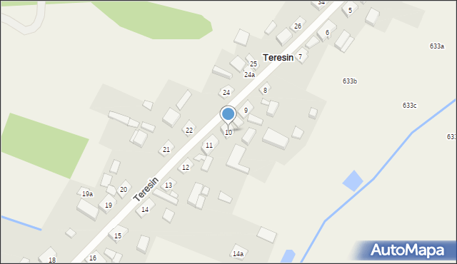 Teresin, Teresin, 10, mapa Teresin