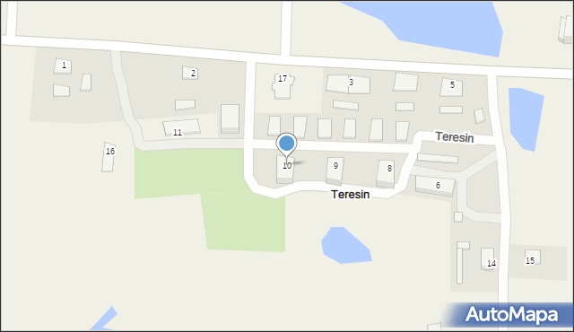 Teresin, Teresin, 10, mapa Teresin