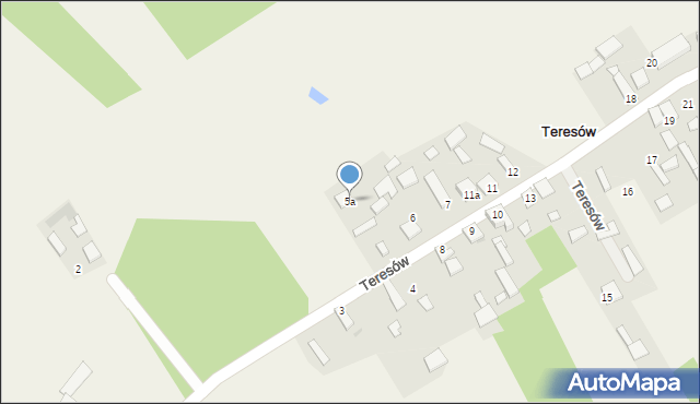 Teresów, Teresów, 5a, mapa Teresów