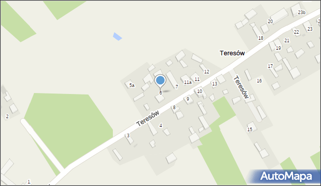 Teresów, Teresów, 6, mapa Teresów