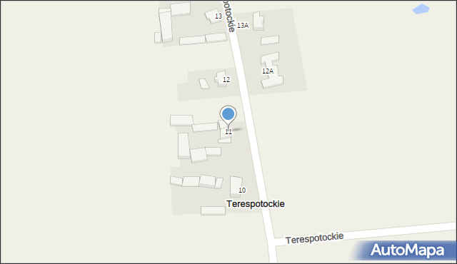 Terespotockie, Terespotockie, 11, mapa Terespotockie