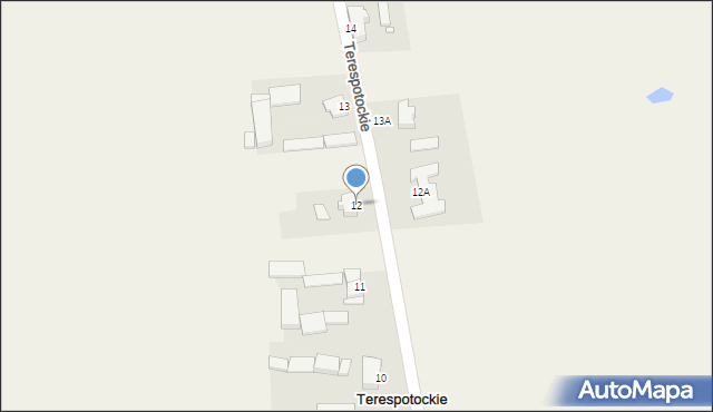 Terespotockie, Terespotockie, 12, mapa Terespotockie