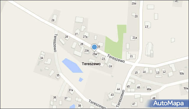 Tereszewo, Tereszewo, 23a, mapa Tereszewo