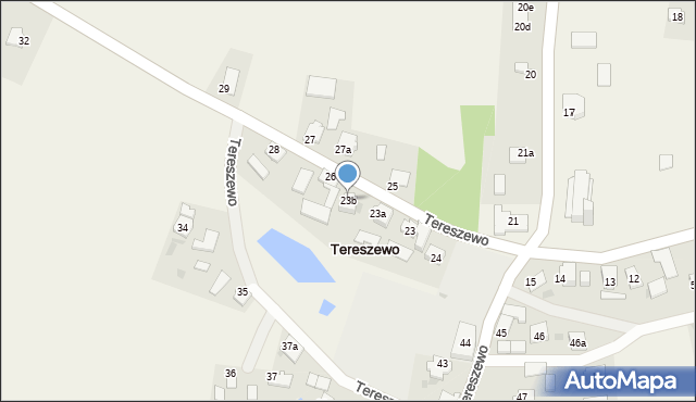 Tereszewo, Tereszewo, 23b, mapa Tereszewo