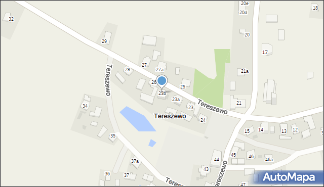 Tereszewo, Tereszewo, 23b, mapa Tereszewo