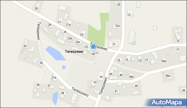 Tereszewo, Tereszewo, 24, mapa Tereszewo