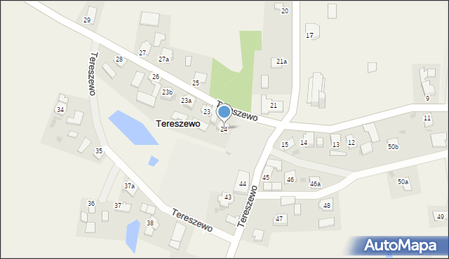 Tereszewo, Tereszewo, 24, mapa Tereszewo