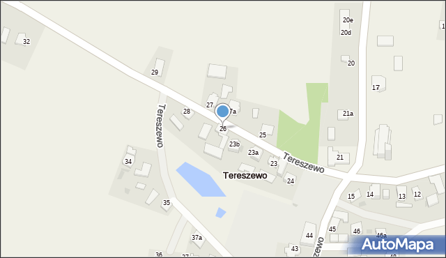 Tereszewo, Tereszewo, 26, mapa Tereszewo