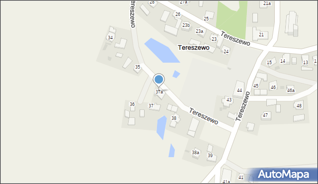 Tereszewo, Tereszewo, 37a, mapa Tereszewo