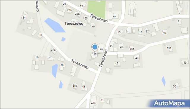 Tereszewo, Tereszewo, 43, mapa Tereszewo