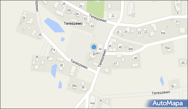 Tereszewo, Tereszewo, 43, mapa Tereszewo