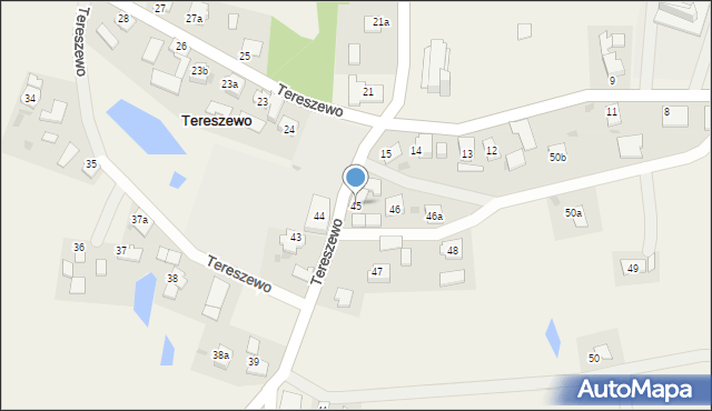 Tereszewo, Tereszewo, 45, mapa Tereszewo