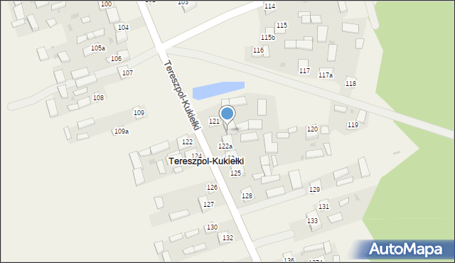 Tereszpol-Kukiełki, Tereszpol-Kukiełki, 121a, mapa Tereszpol-Kukiełki