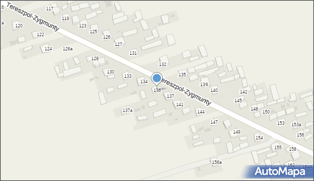 Tereszpol-Zygmunty, Tereszpol-Zygmunty, 136, mapa Tereszpol-Zygmunty