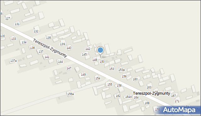 Tereszpol-Zygmunty, Tereszpol-Zygmunty, 148a, mapa Tereszpol-Zygmunty