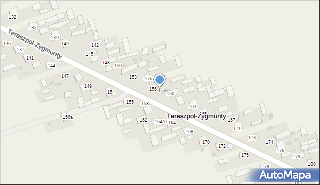 Tereszpol-Zygmunty, Tereszpol-Zygmunty, 157, mapa Tereszpol-Zygmunty