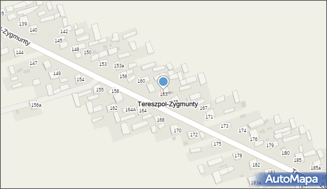 Tereszpol-Zygmunty, Tereszpol-Zygmunty, 163, mapa Tereszpol-Zygmunty