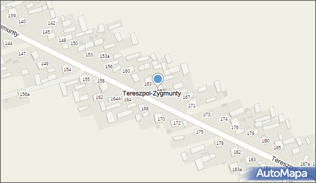 Tereszpol-Zygmunty, Tereszpol-Zygmunty, 165, mapa Tereszpol-Zygmunty