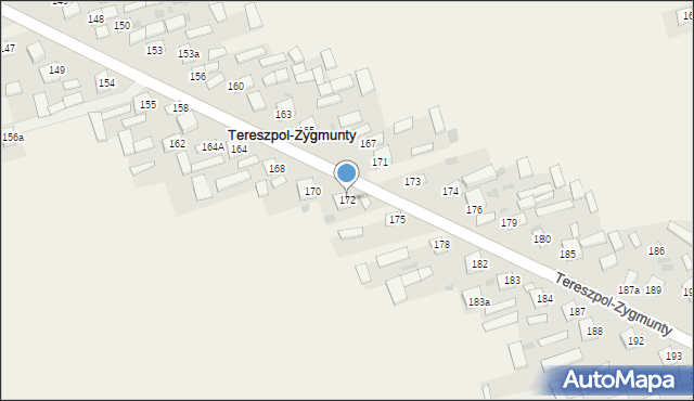 Tereszpol-Zygmunty, Tereszpol-Zygmunty, 172, mapa Tereszpol-Zygmunty