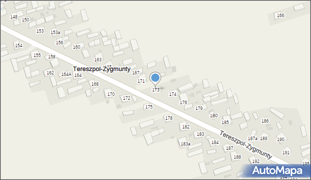 Tereszpol-Zygmunty, Tereszpol-Zygmunty, 173, mapa Tereszpol-Zygmunty