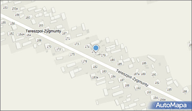 Tereszpol-Zygmunty, Tereszpol-Zygmunty, 177, mapa Tereszpol-Zygmunty