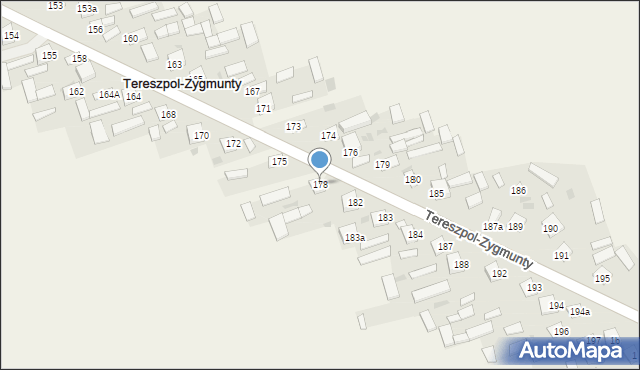 Tereszpol-Zygmunty, Tereszpol-Zygmunty, 178, mapa Tereszpol-Zygmunty