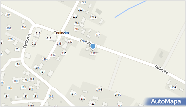 Terliczka, Terliczka, 131, mapa Terliczka