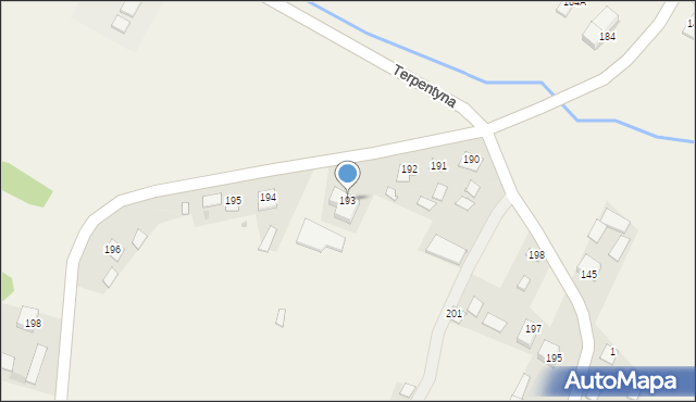 Terpentyna, Terpentyna, 193, mapa Terpentyna