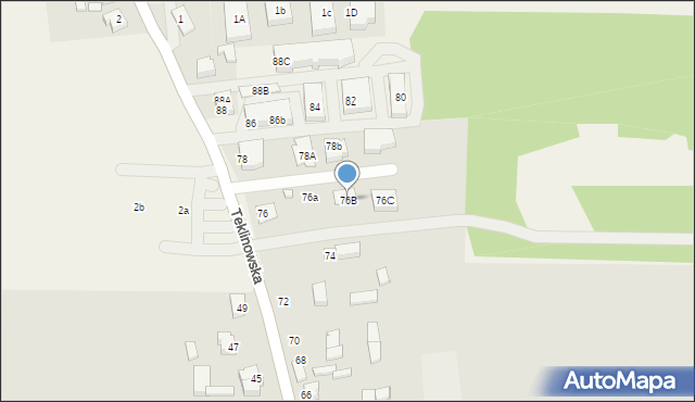 Wieruszów, Teklinowska, 76B, mapa Wieruszów