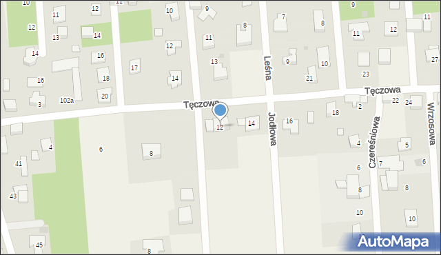 Wierzchowisko, Tęczowa, 12, mapa Wierzchowisko