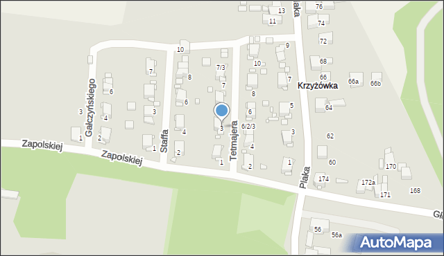 Wojkowice, Tetmajera, 3, mapa Wojkowice