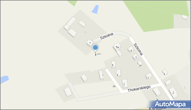 Brodnica Górna, Thokarskiego Feliksa, ks., 8, mapa Brodnica Górna