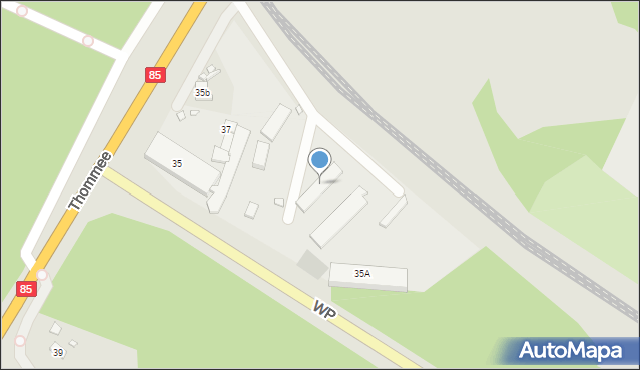 Nowy Dwór Mazowiecki, Thommee Wiktora, gen., 35A, mapa Nowy Dwór Mazowiecki