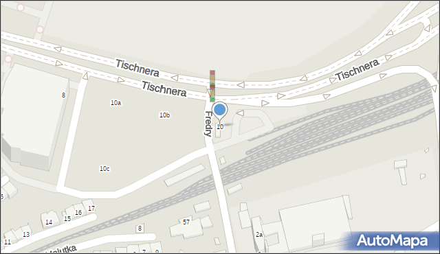 Kraków, Tischnera Józefa, ks. prof., 10, mapa Krakowa