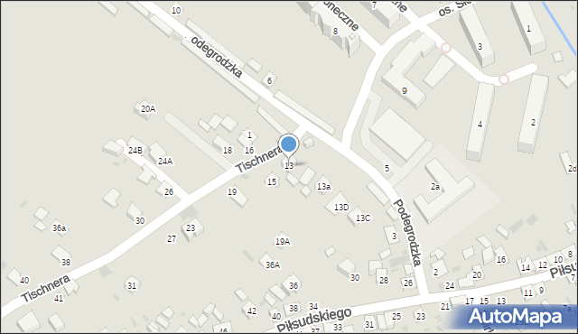 Stary Sącz, Tischnera Józefa, ks. prof., 13, mapa Stary Sącz
