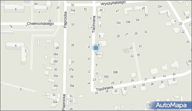 Zduńska Wola, Tischnera Józefa, ks. prof., 7, mapa Zduńska Wola