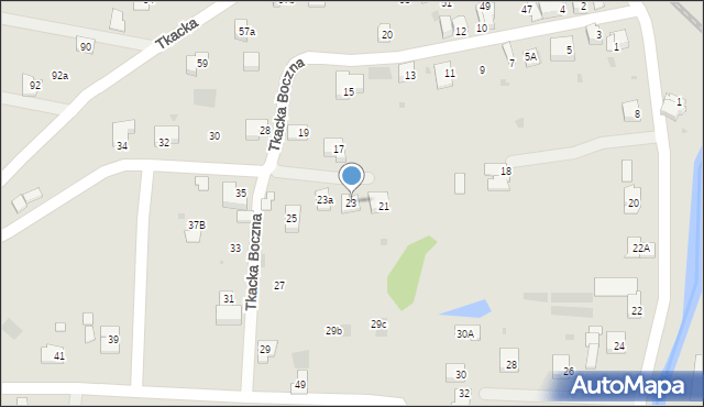 Andrychów, Tkacka Boczna, 23, mapa Andrychów