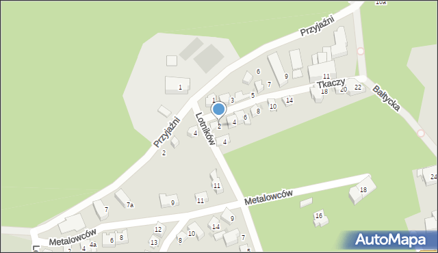 Krynica Morska, Tkaczy, 2, mapa Krynica Morska