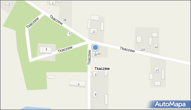 Tkaczew, Tkaczew, 10, mapa Tkaczew